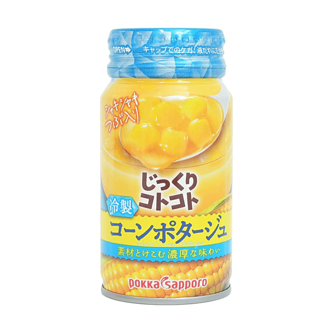 Jikkuri Kotokotto Potage de maïs réfrigéré 6,0 oz [Cuit lentement] [Réfrigéré]