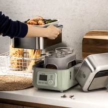 BUYDEEM Two-Layer Multifunctional Household Water-Bath Steamer Electric Steamer 10L