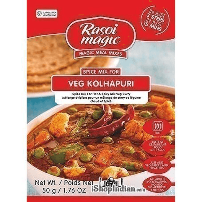 印度 Rasoi Magic Veg Kolhapuri Mix,1.76 盎司袋裝