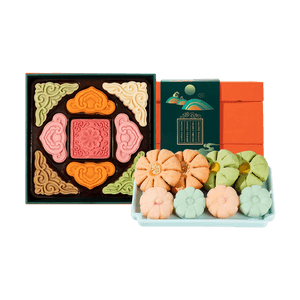 皇家尚食局x西安博物院联名 皇家一品 糕点礼盒 绿豆糕酥饼和果子 17枚入 684g【春节年货必买】