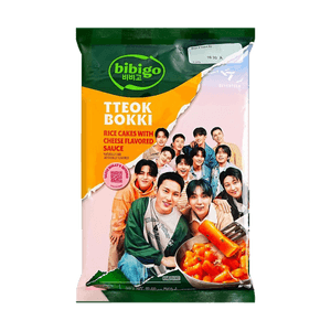 韩国BIBIGO必品阁 速食炒年糕条 芝士味 360g 【SEVENTEEN 限定包装】【次人】【克拉】【CARATs】【SVT】【北美线上首发】
