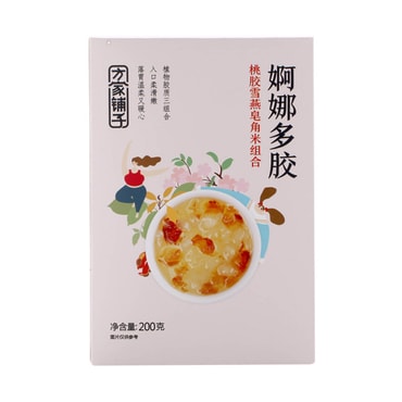 [中国直邮] FANGJIAPUZI 方家铺子桃胶雪燕皂角米羹营养食品200克