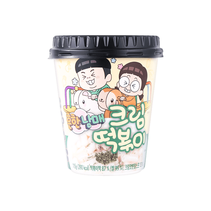 Korean Fried Topokki Rice Cake Bowl - Creamy, 4.05oz