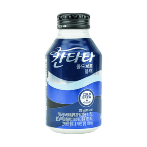 칸타타 오리지널 블렌드 커피 콜드브루 아라비카 커피빈 블랙 275ml