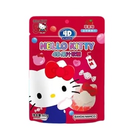 4D Shape Cartoon Sanrio Fruit Jelly-Apple Flavor Hello Kitty Eight Bags 1Piece