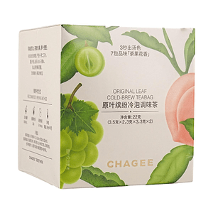 霸王茶姬 原葉繽紛冷泡調味茶包 7包入 22g【葡萄茉莉綠茶*3+蜜桃烏龍茶*2+花香紅茶*2】