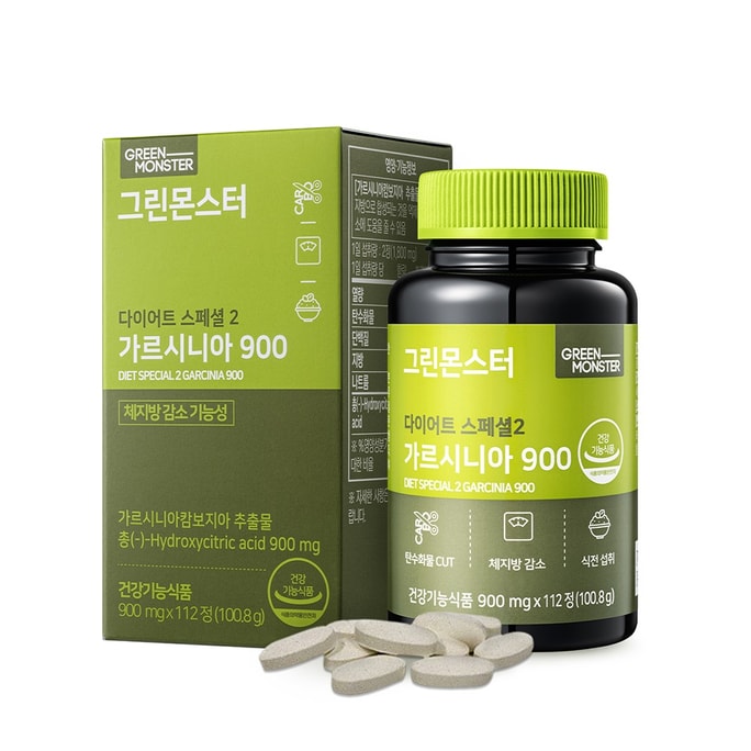韓國 [Green Monster] 瘦身系列2 藤黃果 碳水澱粉阻斷片 900 112粒