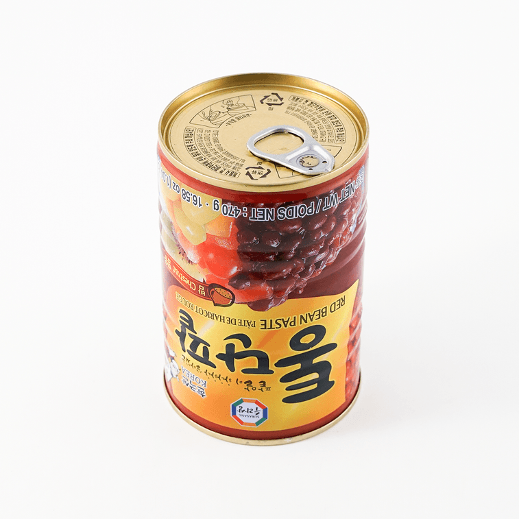 韓國SURASANG 甜點專供 罐裝紅豆沙 (自備拉環 無需開罐器) 470g 3