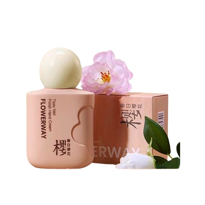 【Spring Sakura】Nail Care Essence Cream Hand Cream Nail Oil Apricot Peach Lily of the Valley Patchouli Oakmoss Delicate Intoxicating Fragrance Moisturizing Hydrating Long Lasting Non-greasy 50g