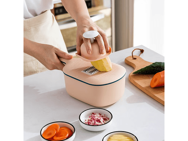 MDZF Mandoline Slicer Vegetable Chopper Cheese Grater Pink - Yamibuy.com