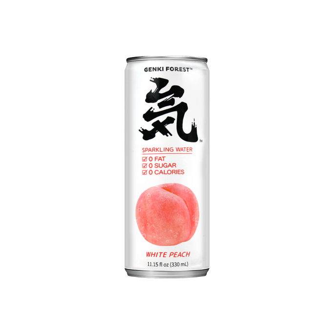 White Peach Sparkling Water, 11.15fl oz