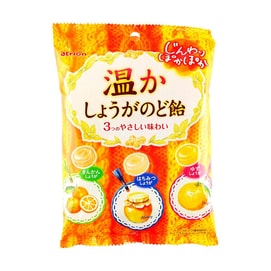 日本ATRION 姜糖喉糖 金桔味+蜂蜜味+柚子味 100g