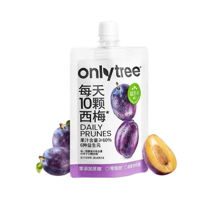 Onlytree プレバイオティクス プルーンジュース ファイバードリンク 100ml [脂肪ゼロ、砂糖ゼロ、食物繊維豊富] [6種類の必須プレバイオティクス配合、ボリュームのある食事の救世主]