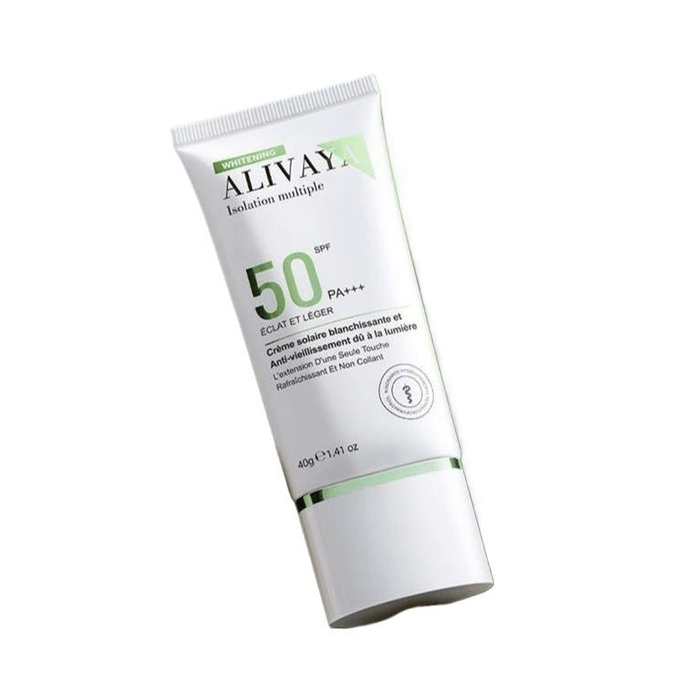 【中国直邮】 Alivaya瑞士进口美白防晒霜防紫外线防水防汗高倍防晒清爽抗氧化 40g*1支装
