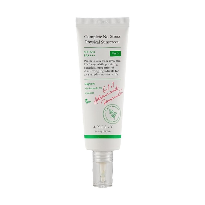 Complete No-Stress Physical Sunscreen,SPF50+ / PA++++, Ver.3, 1.69 fl.oz.