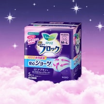 日本KAO花王 LAURIER乐而雅 A超吸收安睡系列 夜用吸收最强全方位保护 安睡裤晚安裤 裤型卫生巾 M~L号 5片入*3包入 (包装随机发送)【超值3包入】