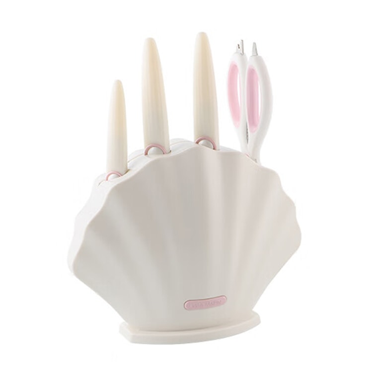 卡特马克 维纳斯系列贝壳套刀 刀具套组 菜刀水果刀厨师刀刀座剪刀5件套  3