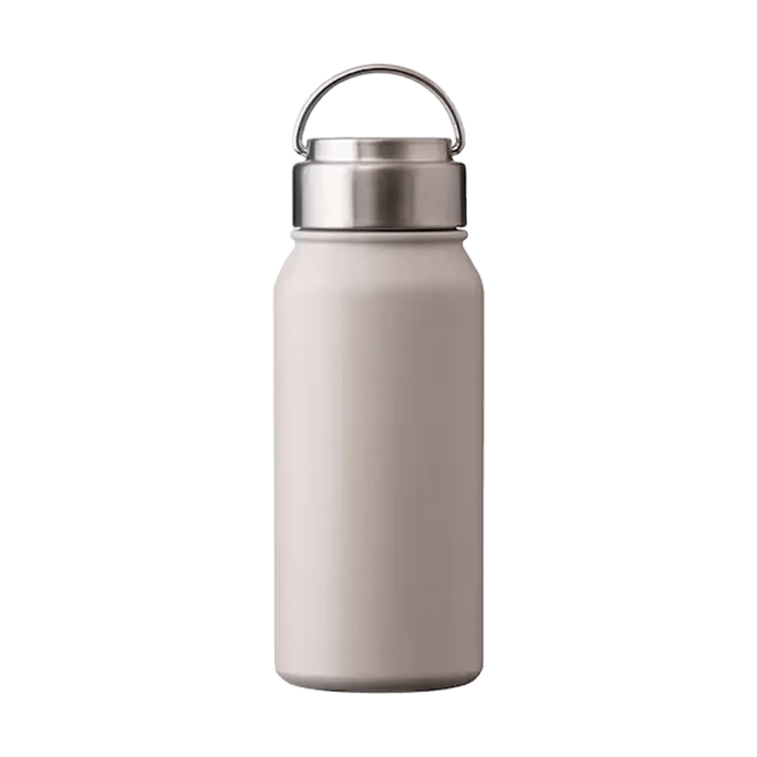 Mocha Stainless Steel Bottle with Handle, 530ml Spiral Lid for Home and Outdoor Use