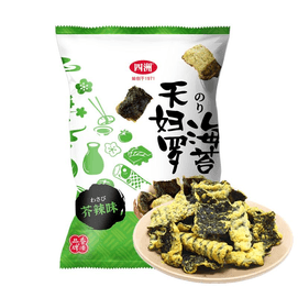 [중국 직배송] 포 시즈 덴푸라 김 와사비맛 40g*1개