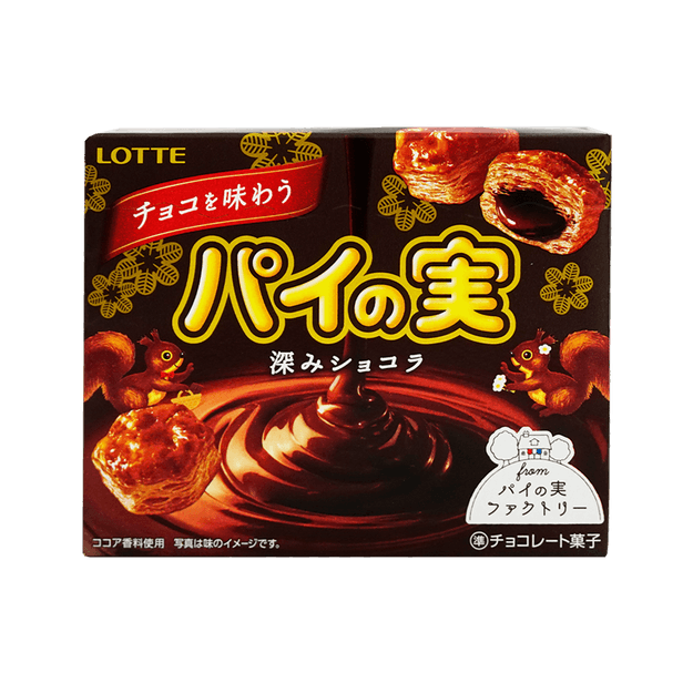 商品详情 - 【新食感】日本乐天LOTTE 巧克力夹心泡芙脆  69g - image  0