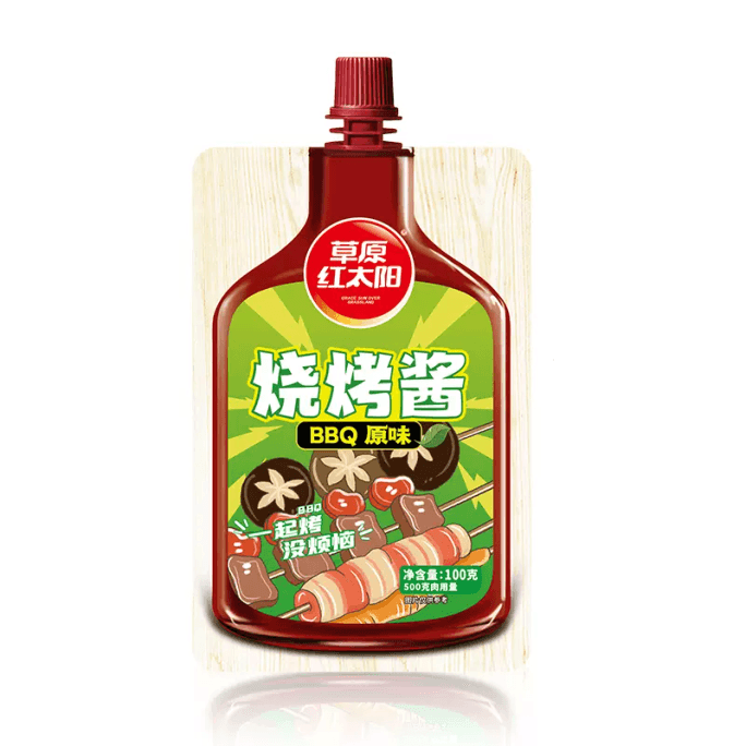[중국 직배송] 프레리 레드썬 BBQ 오리지널 바비큐 소스 100g* 봉지