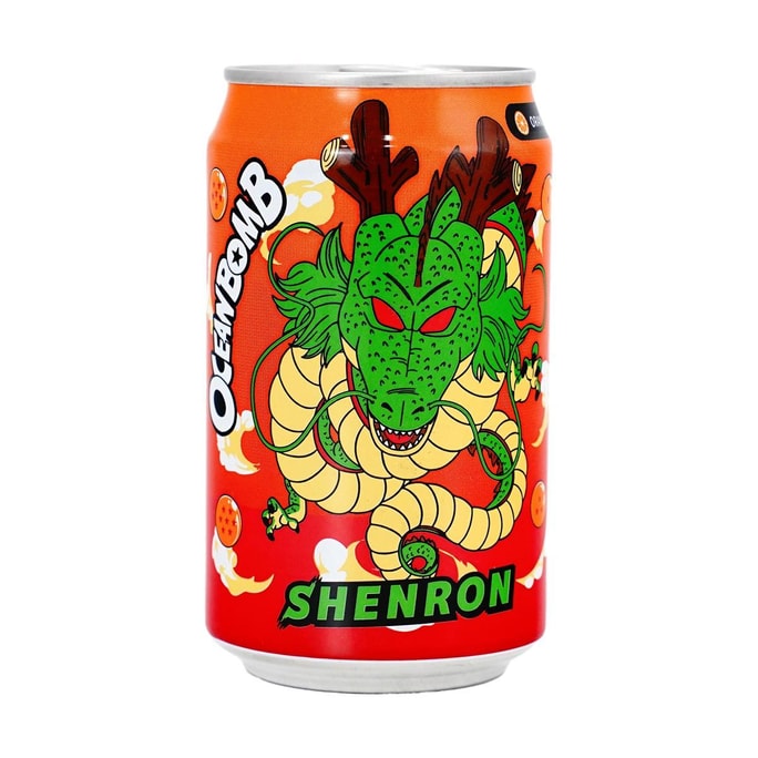 드래곤볼 스파클링 워터 - 오렌지맛, 335ml (11.15 fl oz), 포장은 다를 수 있습니다.