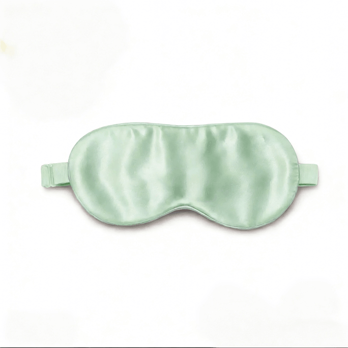 【中国直邮】 太湖雪 丝滑真丝眼罩 双面桑蚕丝细腻遮光柔软云感无压睡眠 松石绿