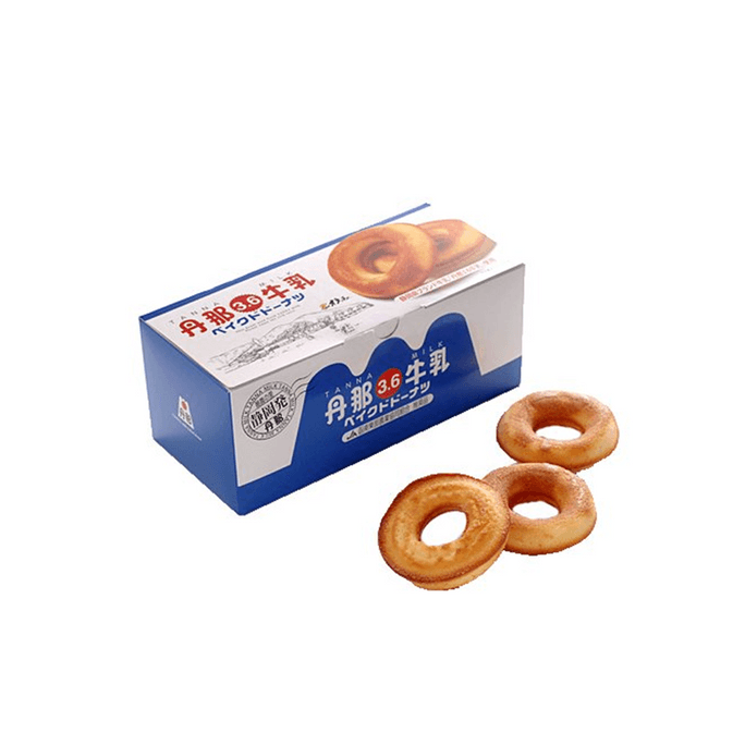 【日本直邮】 日本 伊豆村之站 酪農王国 牛乳风味烘焙甜甜圈6个入