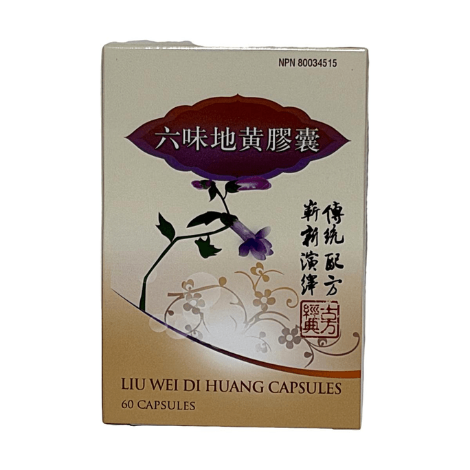 Capsules Liu Wei Di Huang 60 capsules Formule Traditionnelle