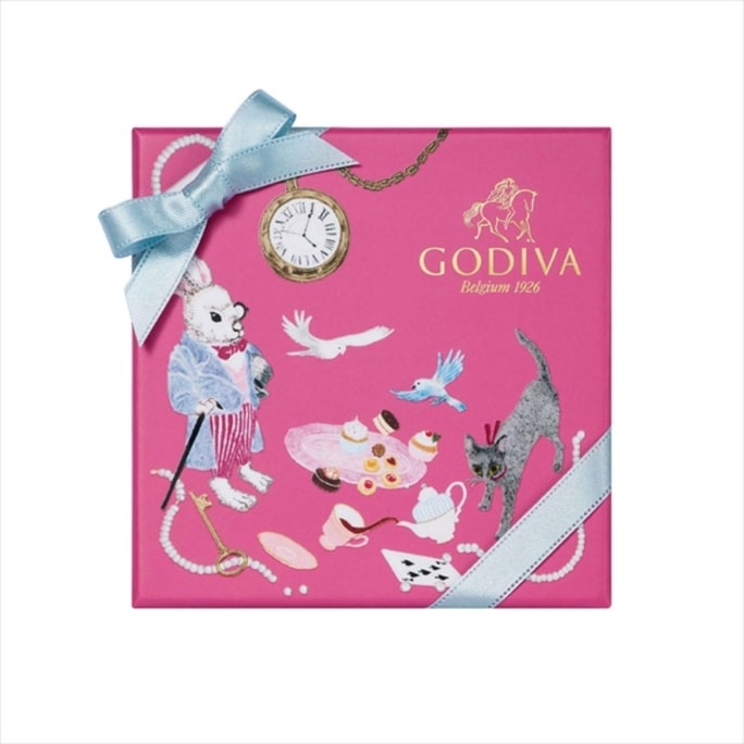 【日本直邮】 比利时 GODIVA 日本  2026情人节 期间限定 爱丽丝下午茶系列 经典巧克力礼盒 4粒装