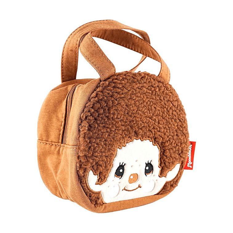 Monchhichi Sweat Fabric Die-Cut Handheld Lunch Bag【Soft Touch】【Double Zipper Design】 8