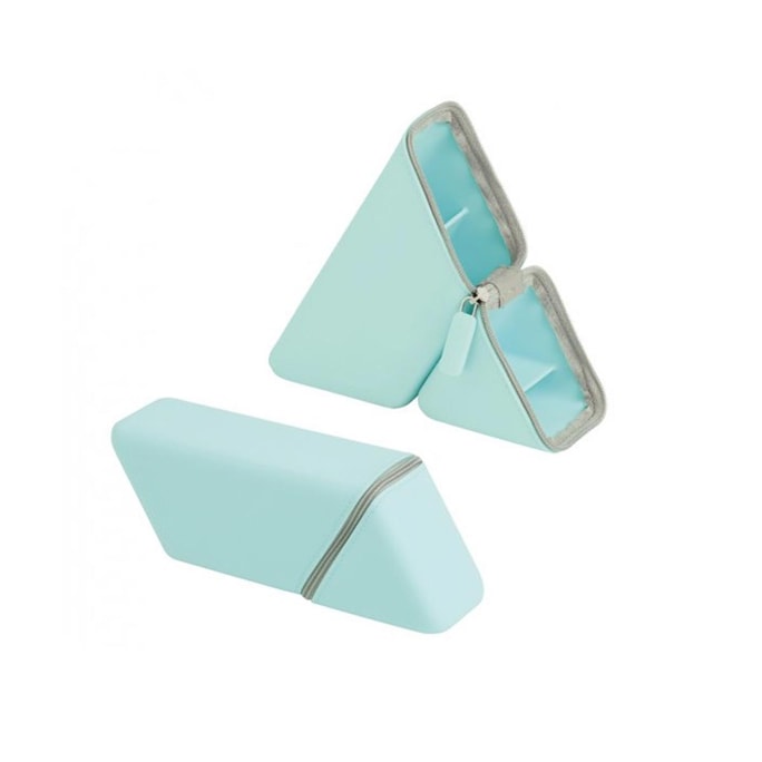 SONIC Triangular Standing Silicone Portable Pen Case Blue