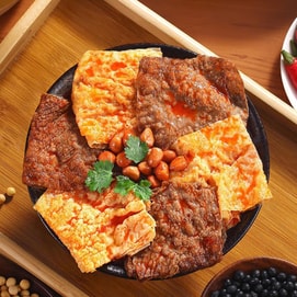 时朴 双色炸腐竹 200g【非转基因大豆】【可涮火锅炒菜】