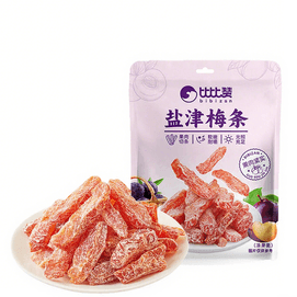 【酸甜咸爽】比比赞 盐津梅条80g九制酸话梅肉干零食蜜饯果干果脯梅子肉休闲追剧零食