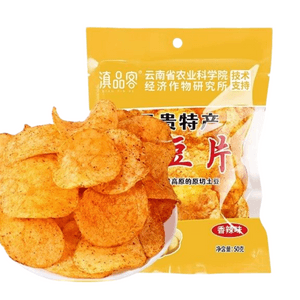 Yungui Specialty Spicy Potato Chips 200g (4×50g) – Sliced, Non-Puffed Snack with Agricultural Academy Support, Perfect for Office & Binge-Watching 其他可选版本: