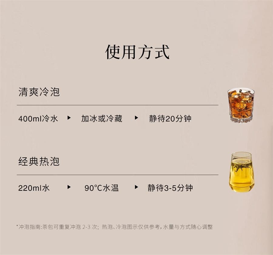 【中國直郵】 霸王茶姬 醒時春山 龍井綠茶原葉袋泡茶(隨行裝)3g*8袋