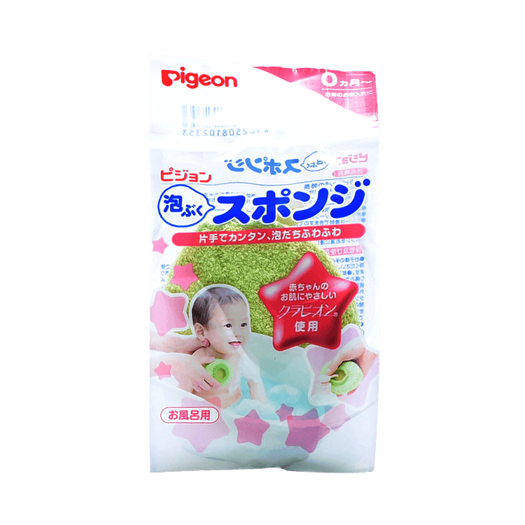 PIGEON baby bath sponge 1pc 