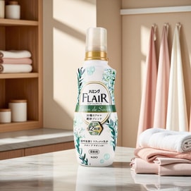 日本KAO花王 FLAIR 衣物香水柔软剂 #温柔白花香型 520ml 去除异味持久芳香【石原里美同款 2023新款 】
