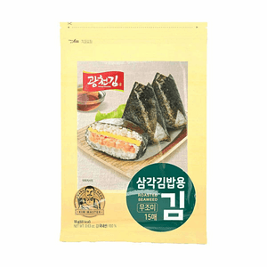 삼각김밥용 구운 김 0.63oz【무첨가】【랩 포함】
