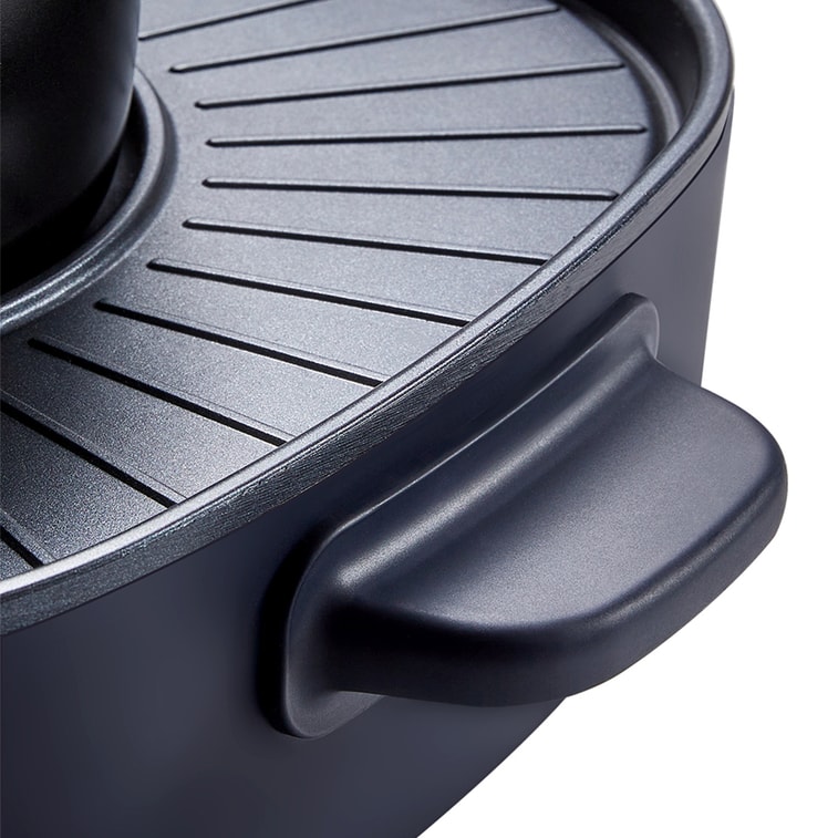 Portable 2 In 1 Smokeless Electric BBQ Pan Grill & Hot Pot with Dual Temp Control 11