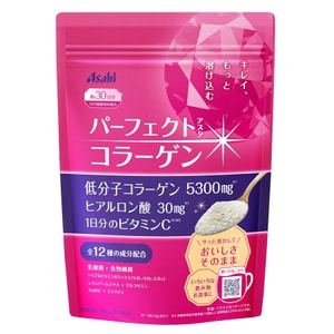 【日本直邮】 日本 ASAHI 朝日 玻尿酸 维生素C 胶原蛋白粉 补充装 约30天量 含多种维生素 乳酸菌  225g