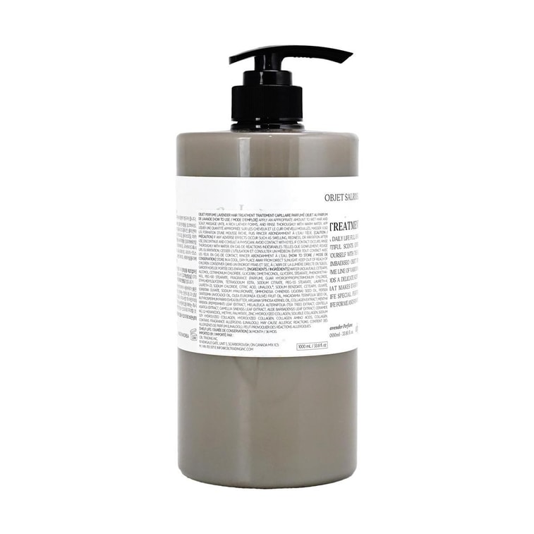 오브제 퍼퓸드 헤어 트리트먼트, 33.8 fl oz. #라벤더 - 영양 공급 및 곱슬거림 완화 | 보습 및 손상 복구 | 3