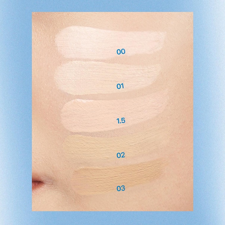 クッションガラス ナチュラル、SPF50+ / PA+++、0.45オンス #00 クリアガラス - No.13-15 ブライトポーセリン 3