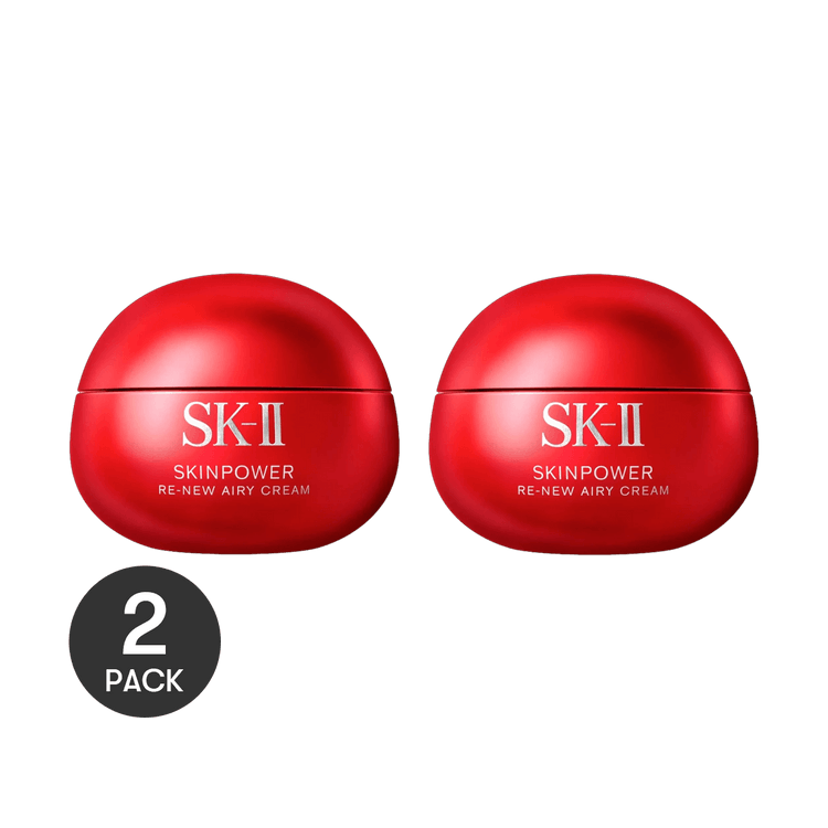 SK-II SK2 Skin Power Re-New Airy Cream, 2.82oz.*2 - For Oily Skin