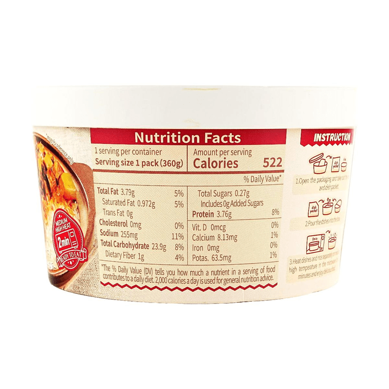 Tariyaki Plant Based Beef -  Microwave Rice with Braised Vegetarian Beef , 12.7 oz 5