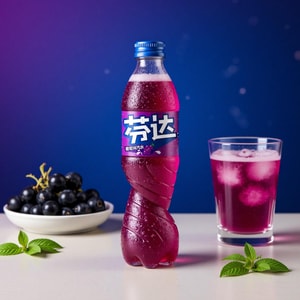 Fanta Grape Flavored Soda -, 16.9 fl oz Import Bottle
