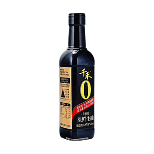 千禾 特级头鲜生抽 炒菜凉拌酱油调味 500ml【0添加剂】