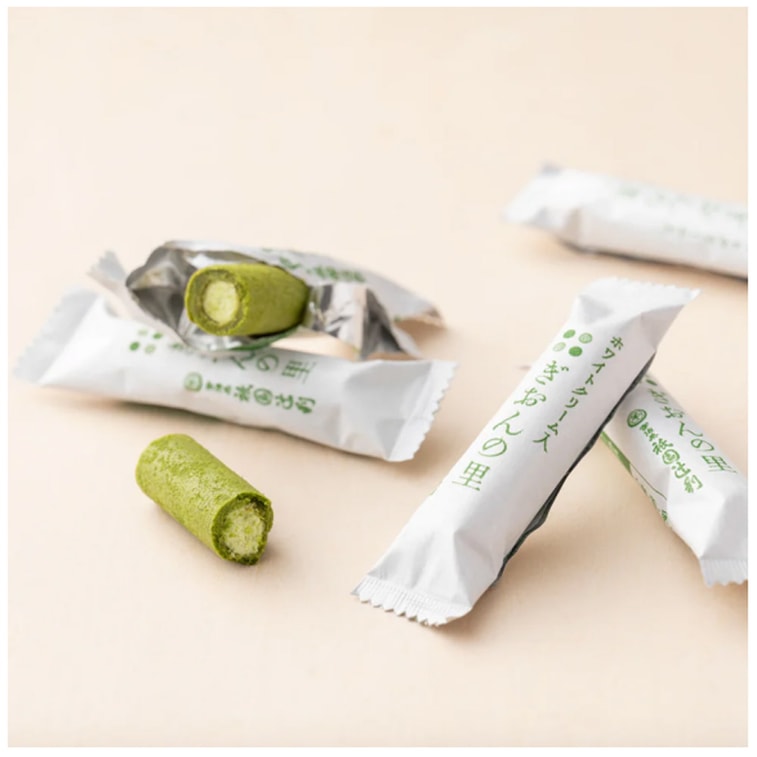 【日本直邮】 日本 祇园辻利 邸园辻利 浓厚抹茶夹心蛋卷 袋装 21枚入 抹茶点心 6