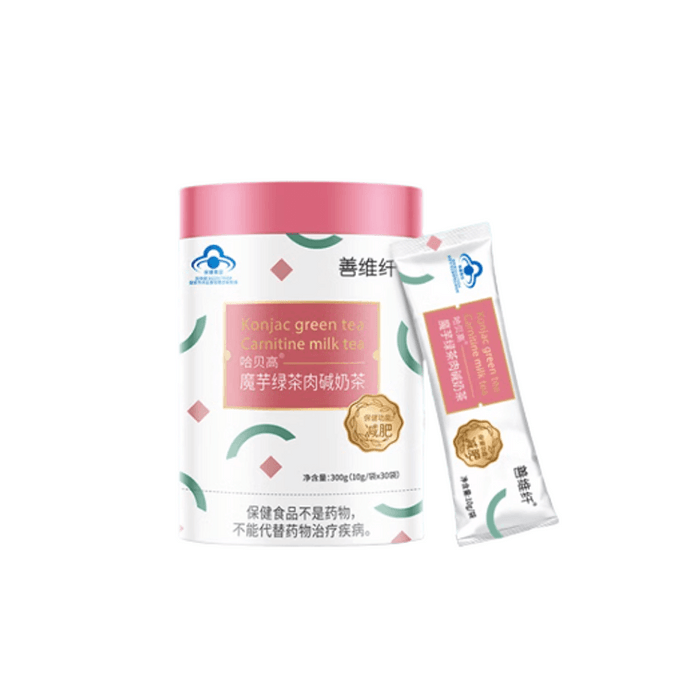 【中國直郵】 善維纖 奶昔代餐瘦身減肥奶茶魔芋飽腹感營養減脂燃脂早餐零食主食 10g/袋*30袋