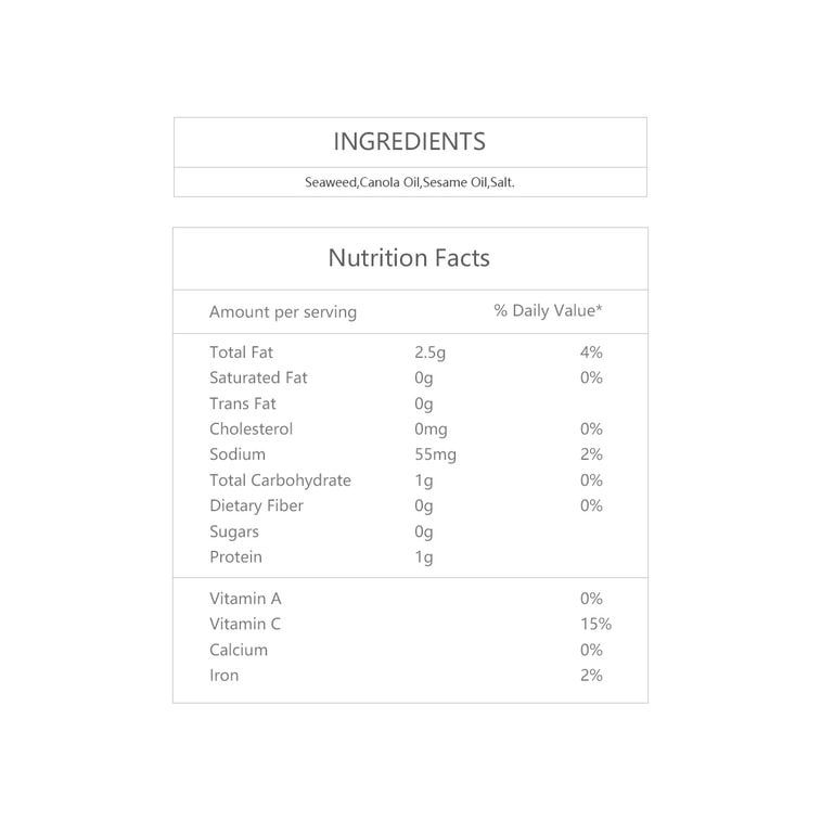비비고 햇바삭김 8개입 40 g 5